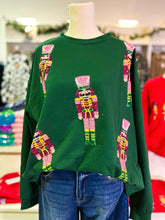 Load image into Gallery viewer, THE NUTCRACKER- Designer inspired multiple sequin nutcracker sweatshirt
