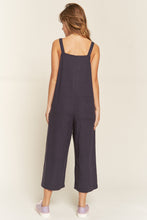 Load image into Gallery viewer, PLUS MAYA- Linen NAVY wide leg jumpsuit
