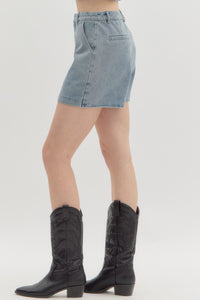 DOLLY skort - washed denim skort