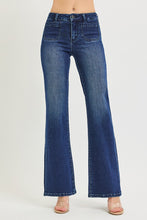 Load image into Gallery viewer, PLUS RISEN JEANS- Dark wash flare front pocket jeans PF21888 DARK
