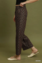 Load image into Gallery viewer, UMGEE Brown wide leg polka dot trouser

