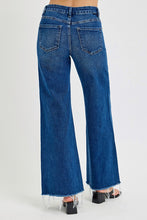 Load image into Gallery viewer, PLUS RISEN JEANS- Tummy Control Mid Rise medium wash wide leg raw hem jeans RD5973X
