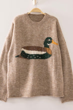 Load image into Gallery viewer, Cozy mocha mallard sweater
