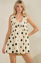 Load image into Gallery viewer, Relaxed fit polka dot romper

