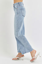 Load image into Gallery viewer, PLUS RISEN JEANS- Tummy Control  High Rise light wash wide leg jeans RDP5936X
