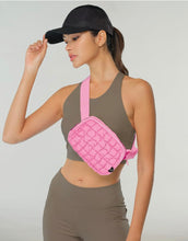 Load image into Gallery viewer, CC- Bubblegum Quilted Puffer Fanny Pack
