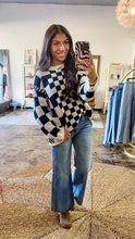 Load image into Gallery viewer, SERRES- checkered oversized sweater
