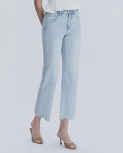 Load image into Gallery viewer, Vervet High Rise Light Wash Slim Wide leg jeans

