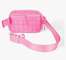 Load image into Gallery viewer, CC- Bubblegum Quilted Puffer Fanny Pack
