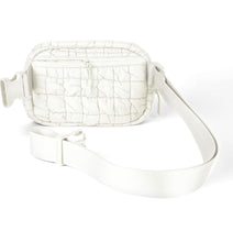 Load image into Gallery viewer, CC- Cream Quilted Puffer Fanny Pack
