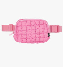 Load image into Gallery viewer, CC- Bubblegum Quilted Puffer Fanny Pack
