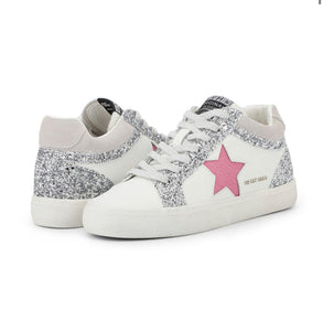 MVintage Havana- Glitter and Pink star white sneaker