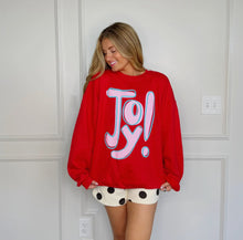 Load image into Gallery viewer, Joy - Red/ Pink Joy sweatshirt
