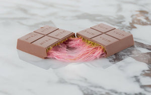Viral Dubai Angel Hair Chocolate Pistachio bar- pink cotton candy