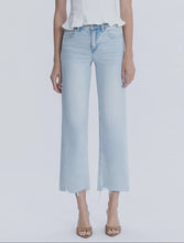 Load image into Gallery viewer, PLUS VERVET-Vervet High Rise Light Wash Slim Wide leg jeans
