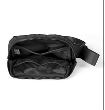 Load image into Gallery viewer, CC- Black Quilted Puffer Fanny Pack
