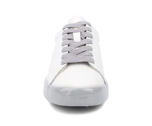 Vintage Havana- Liquid sole white and gray sneakers