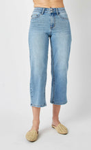 Load image into Gallery viewer, Plus JUDY  BLUE -Tummy Control High waisted double button cropped jeans jb88616
