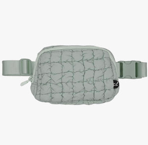 CC- Sage Quilted Puffer Fanny Pack