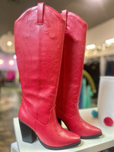 Load image into Gallery viewer, Western Knee high Red boots - Arcade-S
