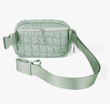 Load image into Gallery viewer, CC- Sage Quilted Puffer Fanny Pack
