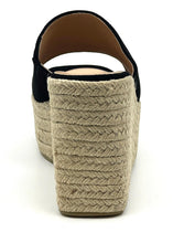 Load image into Gallery viewer, Black wedge espadrille -Webster-20
