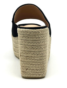 Black wedge espadrille -Webster-20