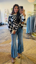 Load image into Gallery viewer, SERRES- checkered oversized sweater

