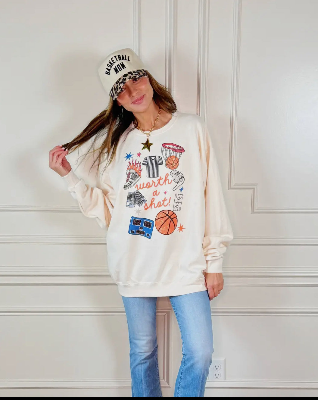 Worth a shot - basketball fan sweatshirt