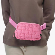 Load image into Gallery viewer, CC- Bubblegum Quilted Puffer Fanny Pack
