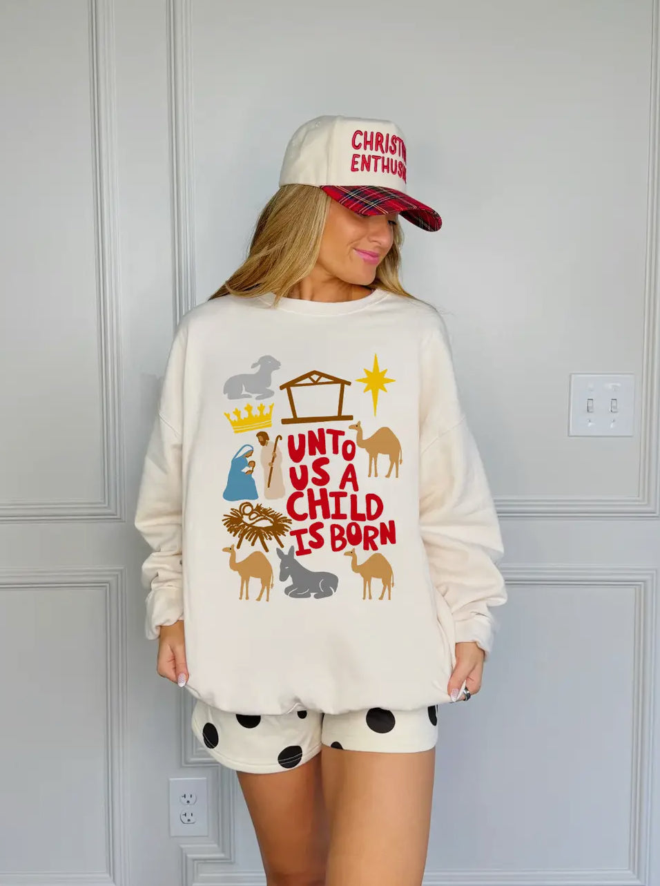 Unto us a child is born- sweatshirt