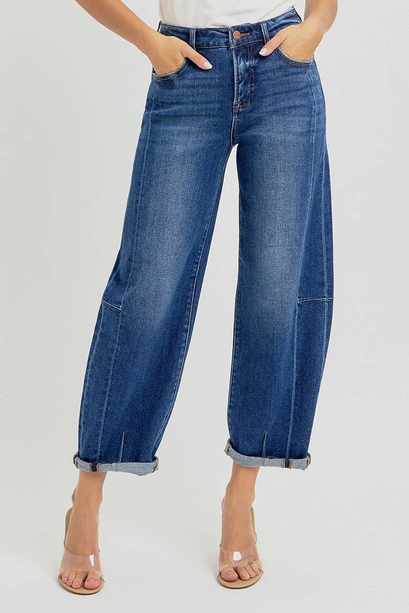 RISEN JEANS - Barel leg dark wash jeans RDP5933 1016 – Shop
