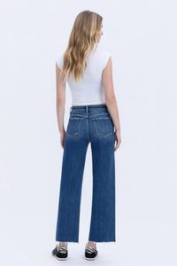 FLYING MONKEY- Medium Wash High Waisted wide leg jeans