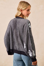 Load image into Gallery viewer, Sequin Ghost Print Cardigan
