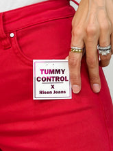 Load image into Gallery viewer, RISEN JEANS SALE -Red Tummy Control cropped wide leg jeans
