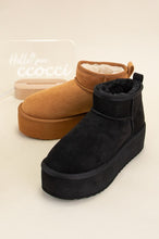 Load image into Gallery viewer, BENJI-M Black Suede Platform Booties
