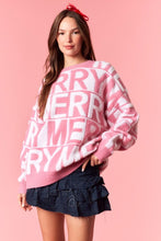 Load image into Gallery viewer, MERRY - 3rd yarn Pastel coral oversized balloon sleeve sweater
