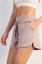 Load image into Gallery viewer, Plus MAE- Mocha scuba super soft shorts with pockets
