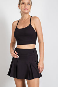 PLUS MABREE- black butter soft skort