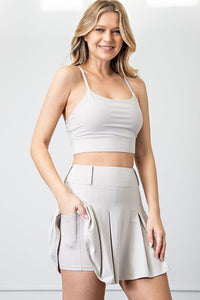 PLUS MABREE- Bone butter soft skort