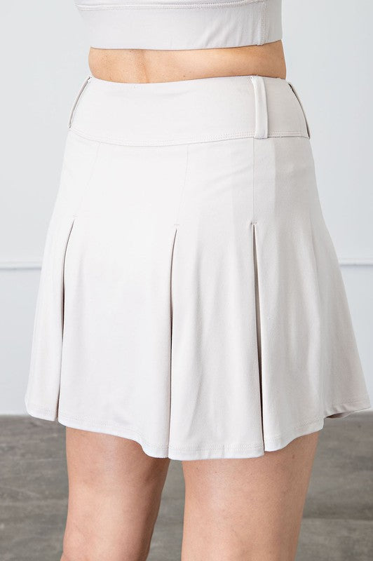 PLUS MABREE- Bone butter soft skort