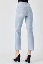 Load image into Gallery viewer, PLUS RISEN JEANS- Light wash front slit jeans
