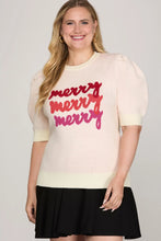Load image into Gallery viewer, SALE!! Cream Merry sweater
