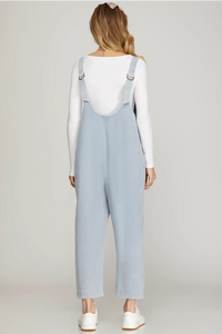 MAYA- Light denim relaxed fit jumpsuit