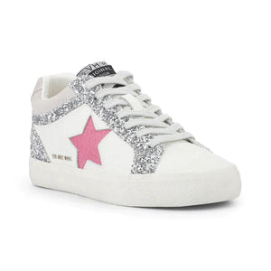 MVintage Havana- Glitter and Pink star white sneaker