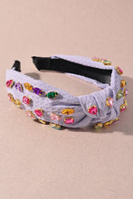 Load image into Gallery viewer, Lavender -Multicolor gauze crystal headband
