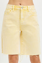 Load image into Gallery viewer, Risen Jeans - Banana yellow Bermuda Jean shorts
