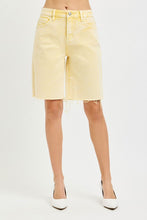 Load image into Gallery viewer, Risen Jeans - Banana yellow Bermuda Jean shorts
