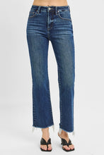 Load image into Gallery viewer, Plus Risen Jeans- Tummy control High rise cropped dark wash jeans
