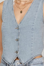 Load image into Gallery viewer, GG- Washed denim 90s vest
